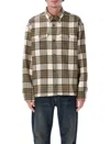 Ami Alexandre Mattiussi Checked Wool Overshirt Featuring Buttoned Cuffs In Multi