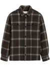 Ami Alexandre Mattiussi Overshirt With Chest Pocket Brown In Brown