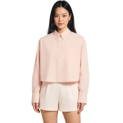 Ami Alexandre Mattiussi Chemise Cropped Shirt In Pink