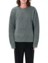 AMI ALEXANDRE MATTIUSSI CHUNKY HAIR MOHAIR SWEATER