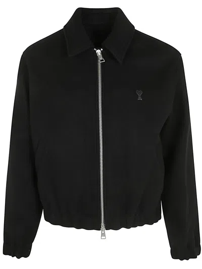 Ami Alexandre Mattiussi Classic Adc Zipped Jacket In Black