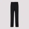 Ami Alexandre Mattiussi Wool Wide-leg Pant Cropped Length In Black