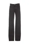 Ami Alexandre Mattiussi Five-pocket Jeans Metal Rivets In Black