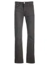 Ami Alexandre Mattiussi Ami Paris Large Fit Jeans In Black