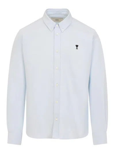 Ami Alexandre Mattiussi Classic Fit Shirt In Gray