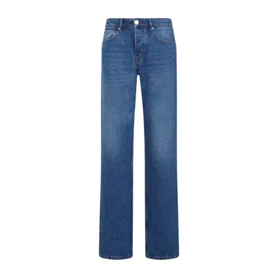 Ami Alexandre Mattiussi Classic Fit Used Blue Cotton Jeans