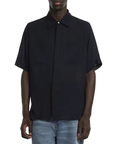 Ami Alexandre Mattiussi Classic Regular Fit Shirt In Black