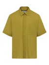Ami Alexandre Mattiussi Ami Paris Classic Shortsleeve Classic Shirt In Green