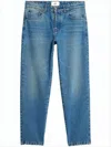 Ami Alexandre Mattiussi Classic Straight-leg Denim Pants With Subtle Fading In Blue