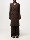 AMI ALEXANDRE MATTIUSSI COAT AMI PARIS WOMAN COLOR BROWN,G23459032