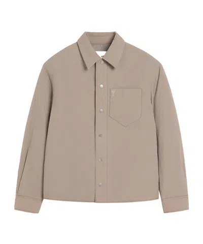 AMI ALEXANDRE MATTIUSSI AMI PARIS AMI DE COEUR PADDED OVERSHIRT