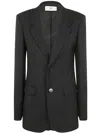 Ami Alexandre Mattiussi Ami Paris Fitted Two Button Jacket Clothing In Black