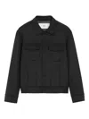 Ami Alexandre Mattiussi Collar Jacket In Black