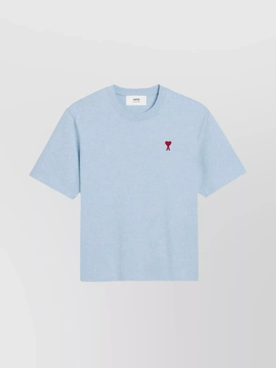 Ami Alexandre Mattiussi Conscious Crew Neck T-shirt In Light Blue