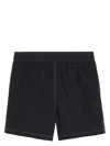 Ami Alexandre Mattiussi Swim Shorts Nylon Contrast Stitching In Black