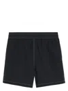 Ami Alexandre Mattiussi Swim Shorts Nylon Contrast Stitching In Black