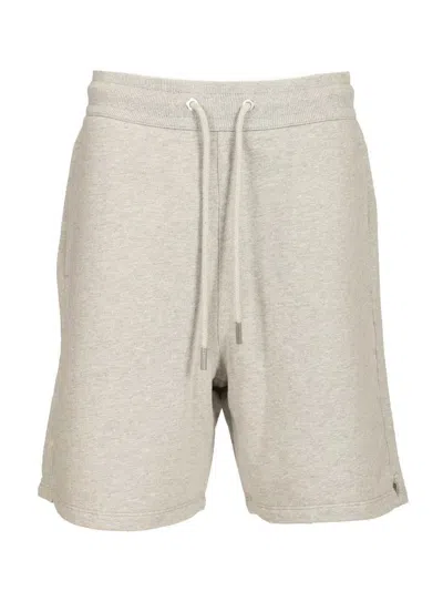 Ami Alexandre Mattiussi Contrast Trim Mini Shorts For Men In Gray