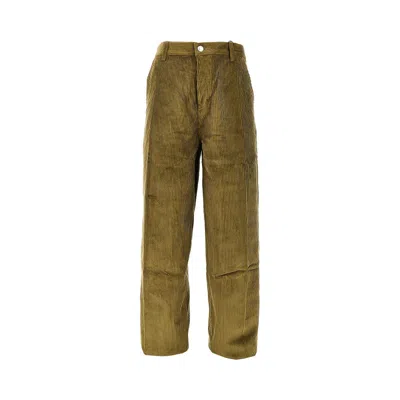 Ami Alexandre Mattiussi Corduroy Large Fit Pants In Green