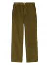 Ami Alexandre Mattiussi Ami Paris Bronze Corduroy Trousers Men In Multi