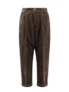 Ami Alexandre Mattiussi Ami Paris Grey Corduroy Wide-leg Trousers Ami Paris