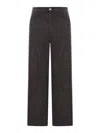Ami Alexandre Mattiussi Wide Leg Corduroy Trousers Featuring Pockets In Gray
