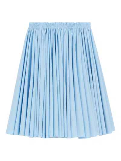 Ami Alexandre Mattiussi Ami Paris Ami Paris Cotton Midi Corolla Skirt In Blue
