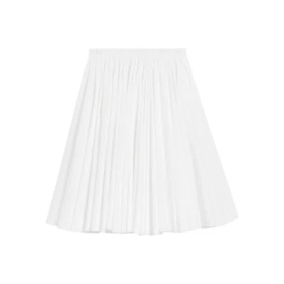Ami Alexandre Mattiussi Ami Paris Cotton Midi Corolla Skirt In White