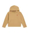 Ami Alexandre Mattiussi Cotton Ami De Coeur Hoodie In Neutral