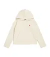 Ami Alexandre Mattiussi Cotton Ami De Coeur Hoodie In White