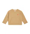 Ami Alexandre Mattiussi Cotton Ami De Coeur Sweatshirt In Brown