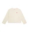 Ami Alexandre Mattiussi Cotton Ami De Coeur Sweatshirt In White