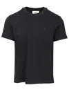 Ami Alexandre Mattiussi Black Cotton Ami De Coeur T-shirt In Black