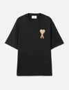 Ami Alexandre Mattiussi Cotton Ami De Coeur T-shirt In Black