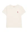 Ami Alexandre Mattiussi Cotton Ami De Coeur T-shirt In White