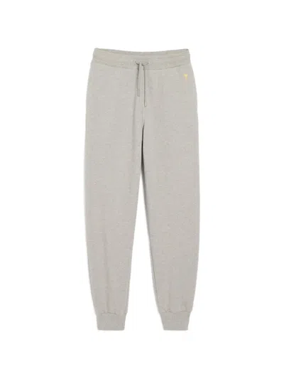 Ami Alexandre Mattiussi Cotton Ami De Coeur Track Pants In Animal Print
