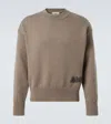 Ami Alexandre Mattiussi Cotton And Wool Sweater In Grey