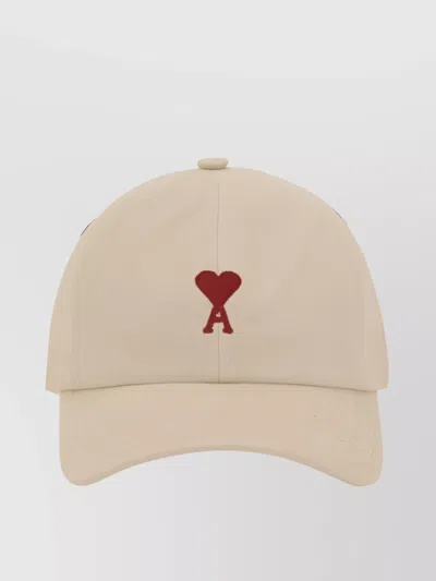Ami Alexandre Mattiussi Cotton Baseball Hat Adjustable Fit In Neutral