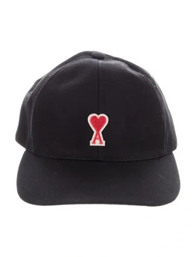 Pre-owned Ami Alexandre Mattiussi Cotton Baseball Hat In Black