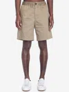 Shop Ami Alexandre Mattiussi Cotton Bermuda Shorts In Green