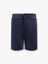 Shop Ami Alexandre Mattiussi Cotton Bermuda Shorts With Elastic Detail