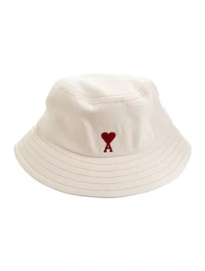 Pre-owned Ami Alexandre Mattiussi Cotton Bucket Hat In Neutral