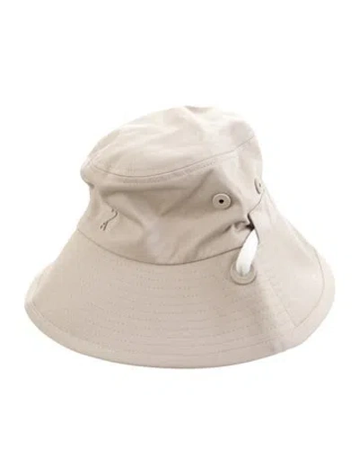 Pre-owned Ami Alexandre Mattiussi Cotton Bucket Hat In Neutrals