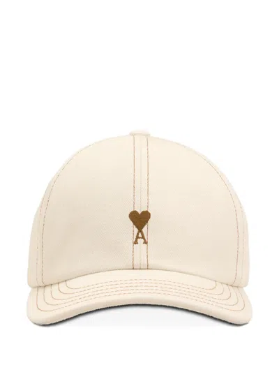 Ami Alexandre Mattiussi Cotton Cap In Neutral