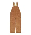 Ami Alexandre Mattiussi Cotton Corduroy Overalls In Brown