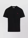 Ami Alexandre Mattiussi Logo-embroidered Organic Cotton-jersey T-shirt