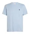Ami Alexandre Mattiussi Ami Paris Ami Paris De Coeur Cotton T-shirt In Blue