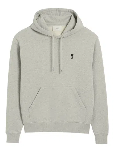 Ami Alexandre Mattiussi Adc-hsw764 Molleton Sweatshirts Grey In Gray
