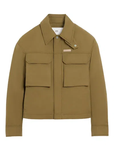 Ami Alexandre Mattiussi Cotton Jacket In Green