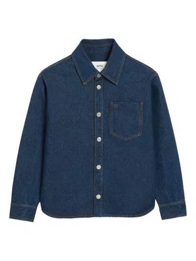 Ami Alexandre Mattiussi Cotton Jacket In Blue