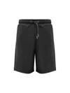 Ami Alexandre Mattiussi Ami Paris Ami De Coeur Logo Embossed Drawstring Shorts In Black